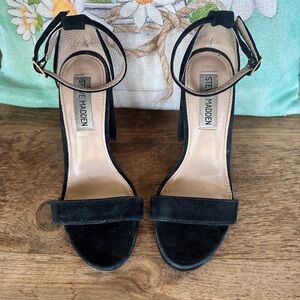 Steve Madden Black Strappy Heels